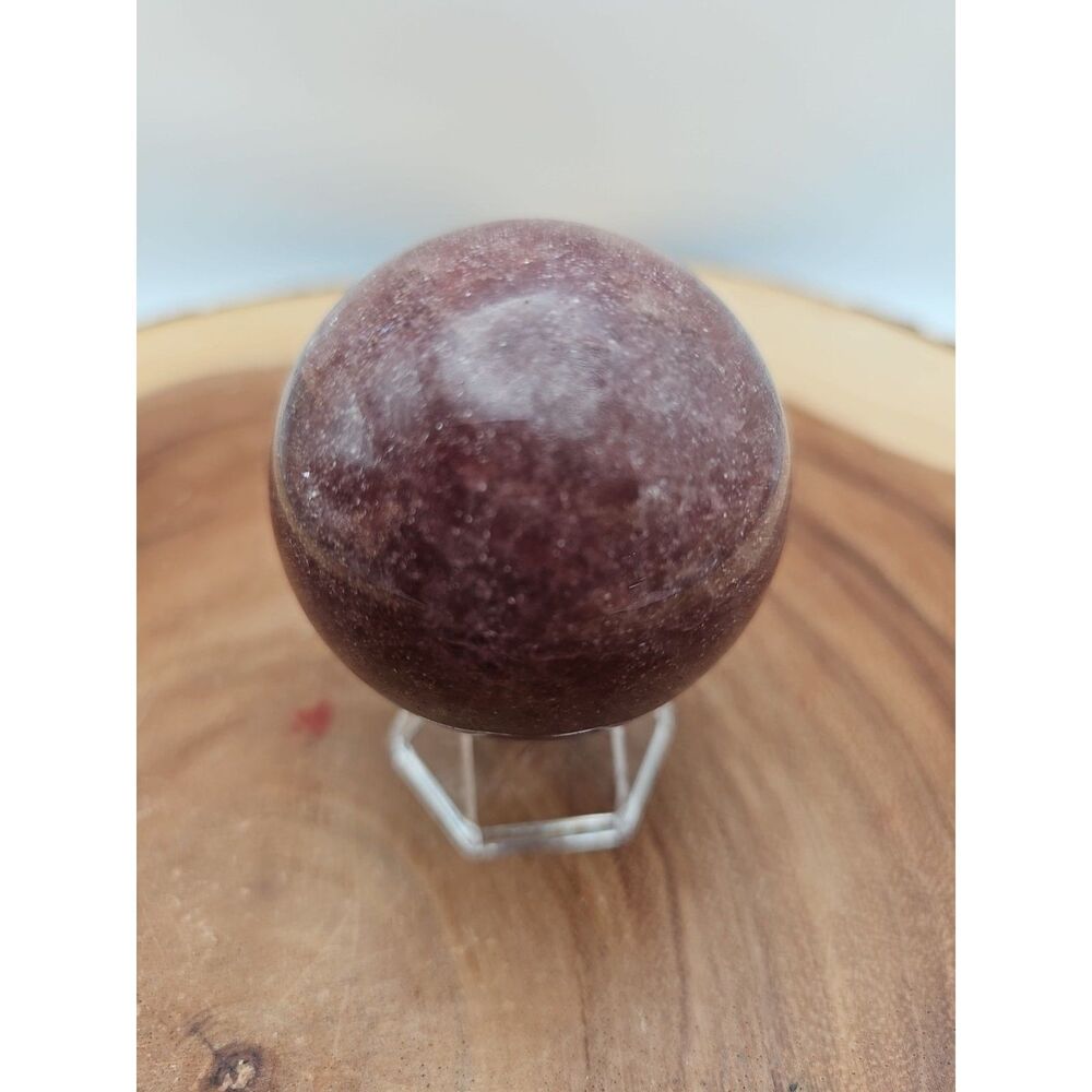 Strawberry Quartz Crystal Sphere 260g 55mm - CrystalCloud Company - Strawberry Q
